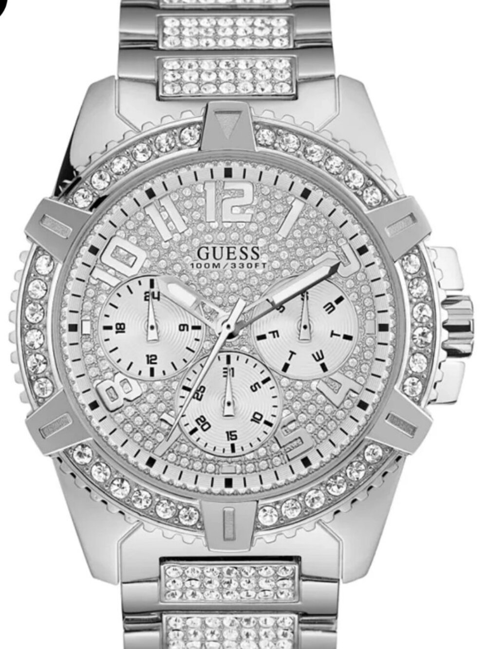 GUESS Men's Black Bracelet Watch GW0490G1 45mm